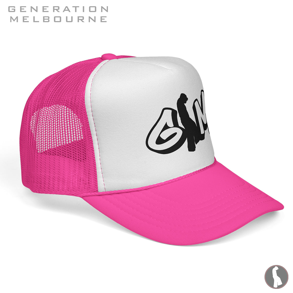 GM Graff Logo Foam Mesh Trucker Hat