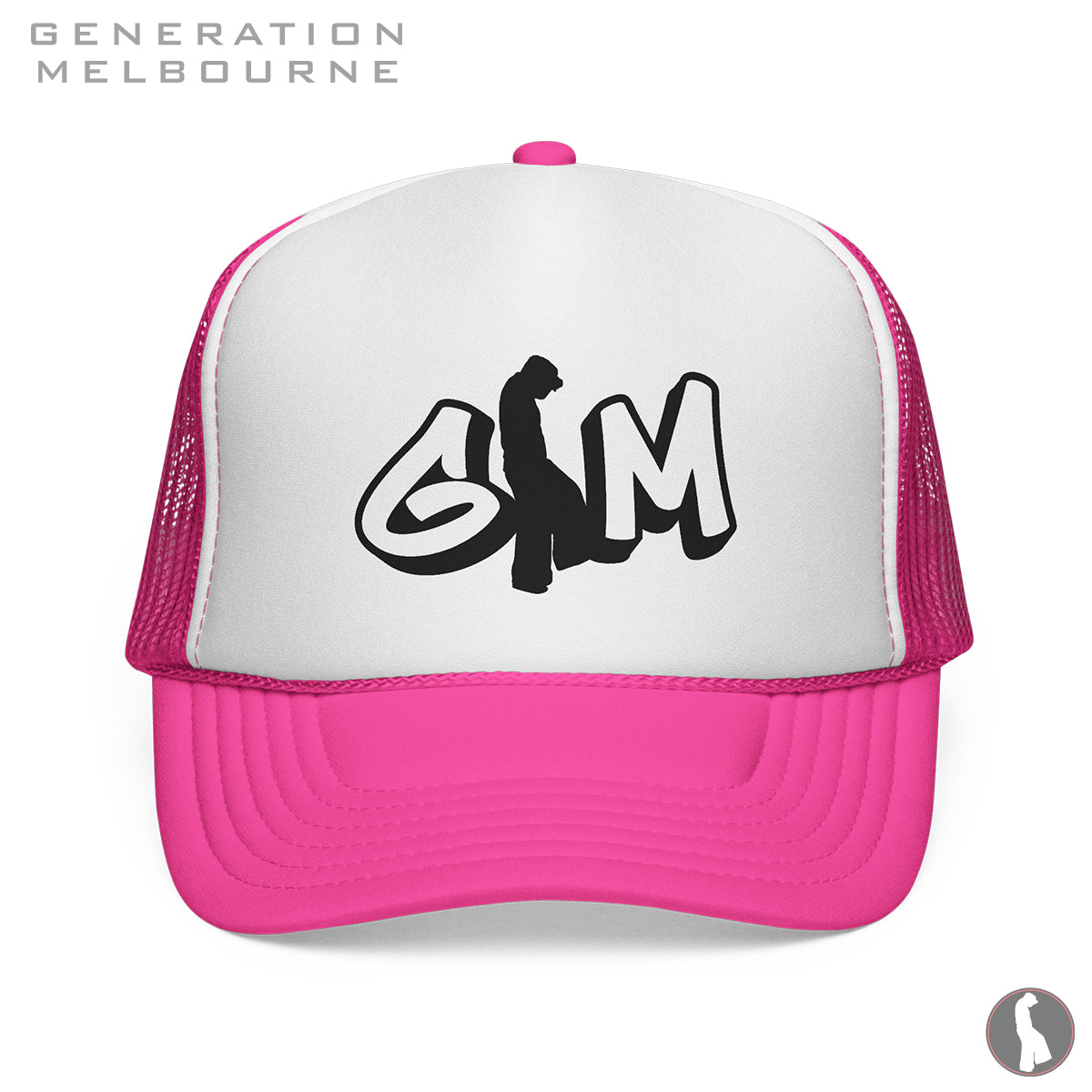 GM Graff Logo Foam Mesh Trucker Hat