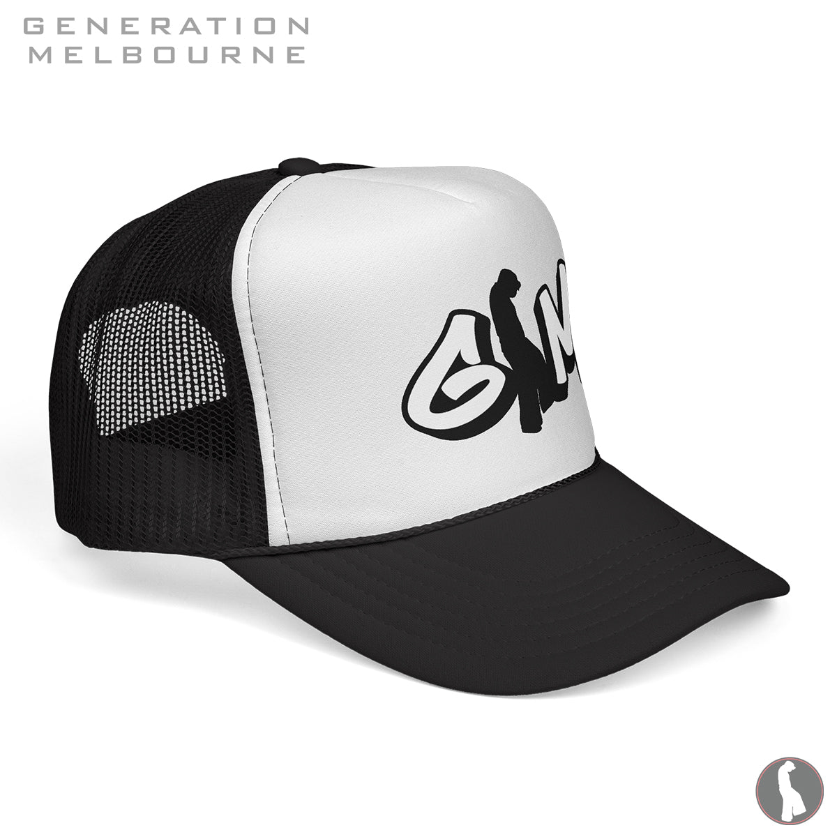 GM Graff Logo Foam Mesh Trucker Hat
