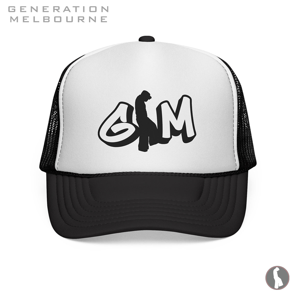 GM Graff Logo Foam Mesh Trucker Hat